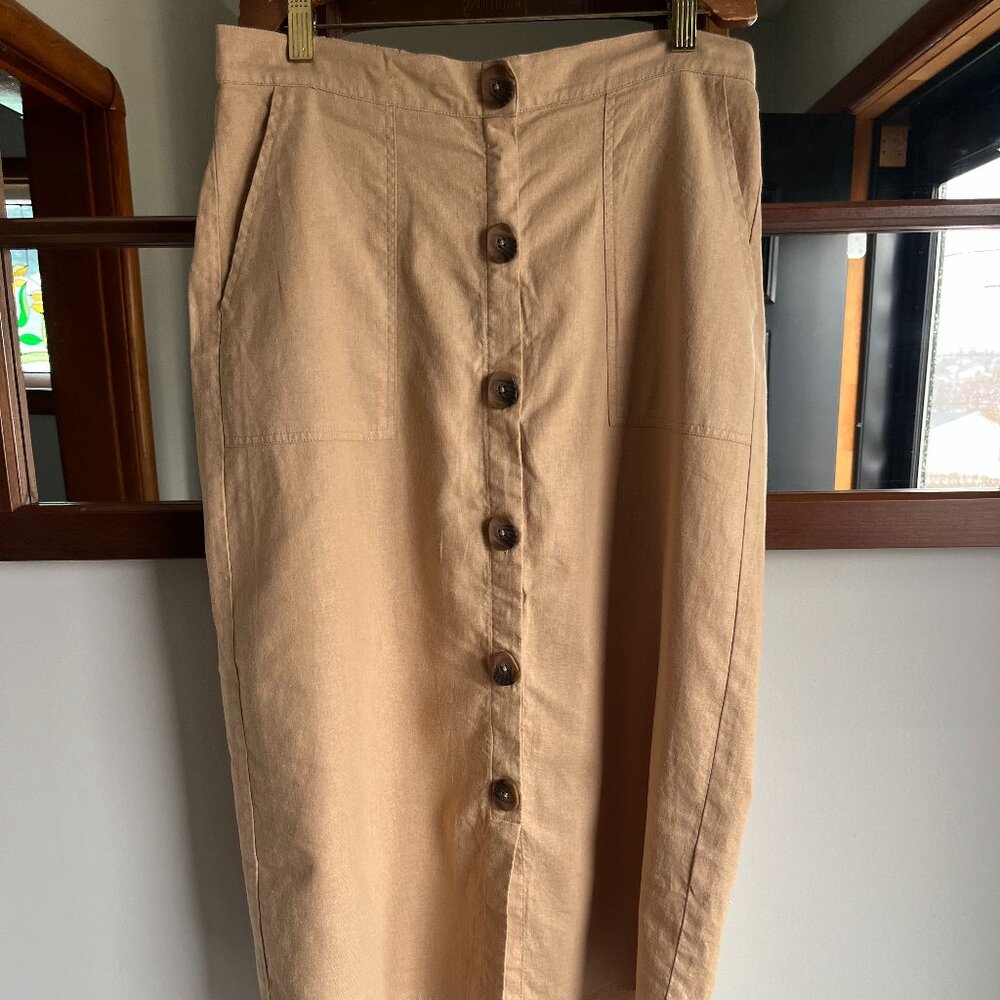 YEST Utility Skirt, Tan Sz 6